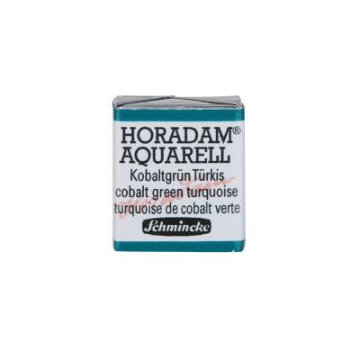 Schmincke Horadam Aquarell Artist Watercolor Cobalt Green Turquoise 1/2 Tab.