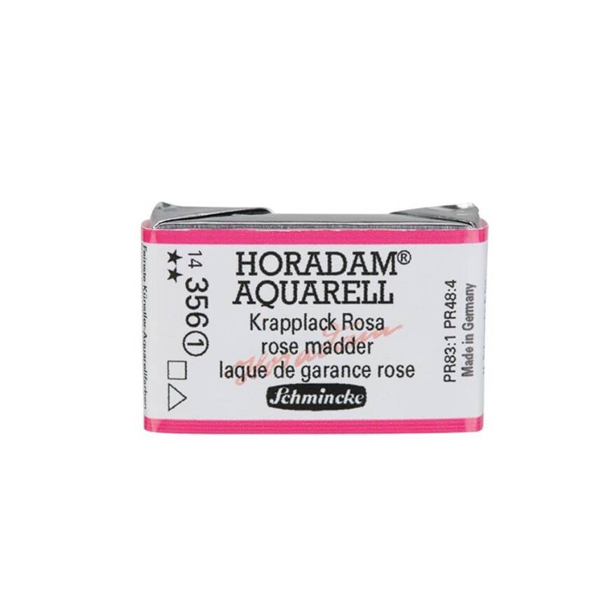 Schmincke Horadam Aquarell Artist Watercolor Full Pan Series 1 356 Rose Madder - 1