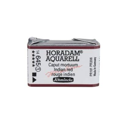 Schmincke Horadam Aquarell Artist Watercolor Full Pan Series 1 645 Indian Red
