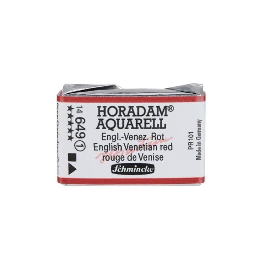 Schmincke Horadam Aquarell Artist Watercolor Full Pan Series 1 649 English Venetian Red - 1