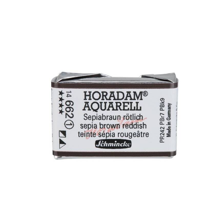 Schmincke Horadam Aquarell Artist Watercolor Full Pan Series 1 662 Sepia BroTone - 1