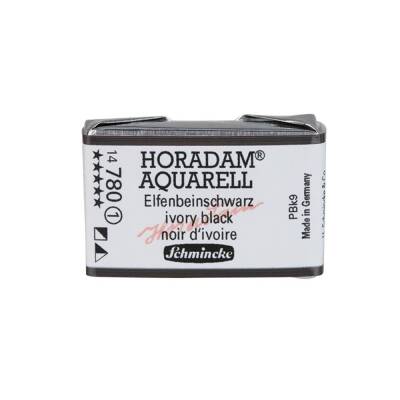 Schmincke Horadam Aquarell Artist Watercolor Full Pan Series 1 780 Ivory Black