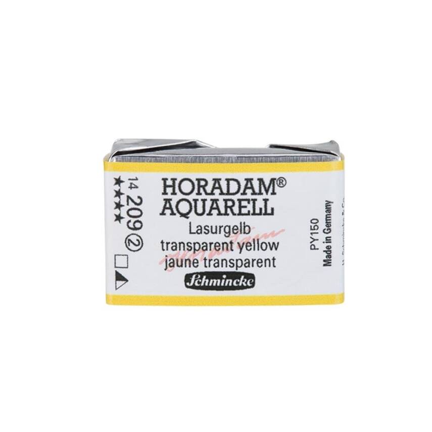 Schmincke Horadam Aquarell Artist Watercolor Full Pan Series 2 209 Translucent Yellow - 1
