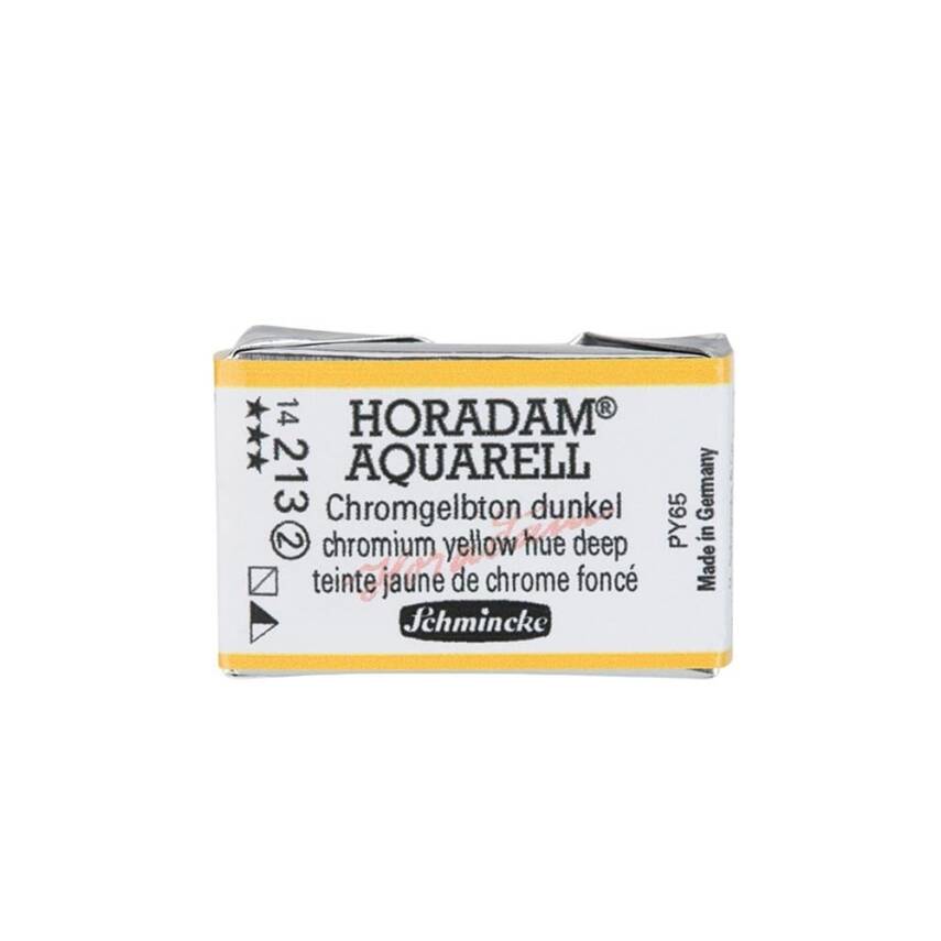 Schmincke Horadam Aquarell Artist Watercolor Full Pan Series 2 213 Chrome Yellow Deep No Lead - 1