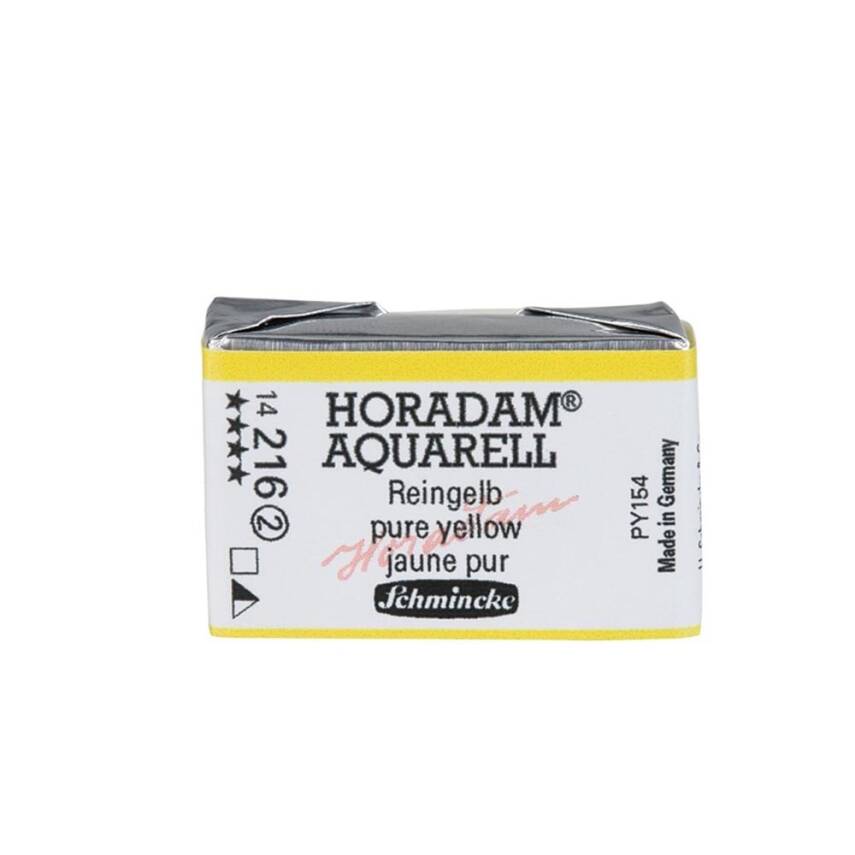 Schmincke Horadam Aquarell Artist Watercolor Full Pan Series 2 216 Pure Yellow - 1