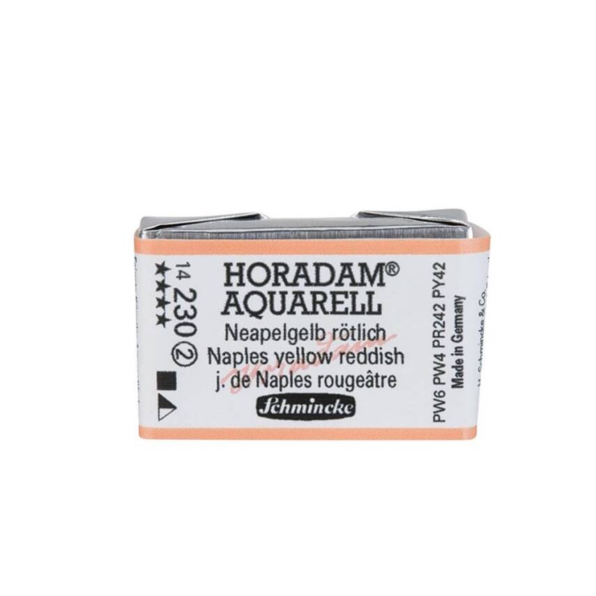 Schmincke Horadam Aquarell Artist Watercolor Full Pan Series 2 230 Naples Yellow Reddish - 1