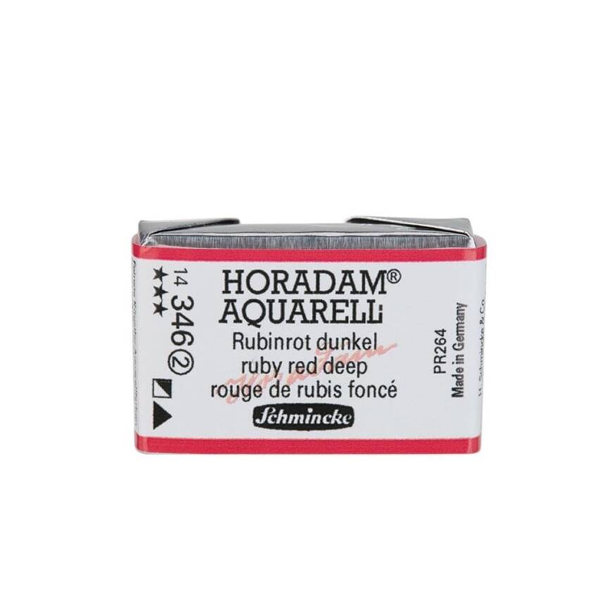 Schmincke Horadam Aquarell Artist Watercolor Full Pan Series 2 346 Rubby Red Deep - 1