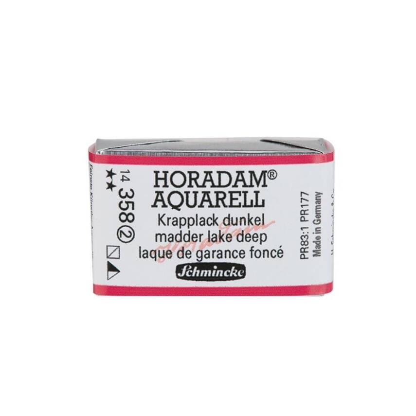 Schmincke Horadam Aquarell Artist Watercolor Full Pan Series 2 358 Madder Lake Deep - 1