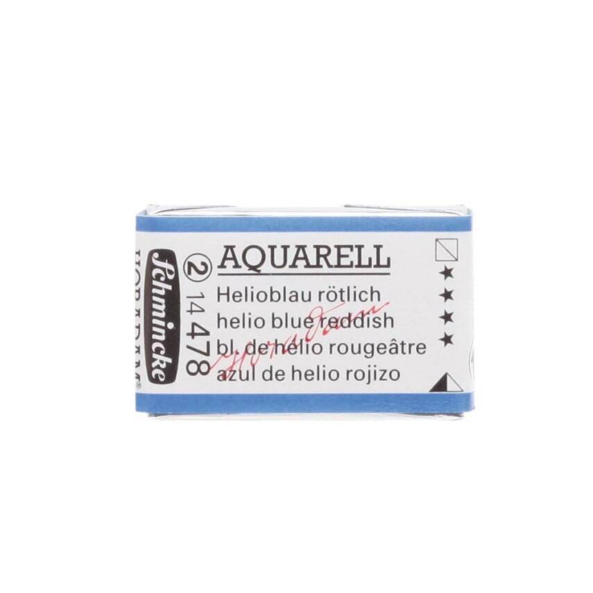 Schmincke Horadam Aquarell Artist Watercolor Full Pan Series 2 478 Helio Blue Reddish - 1