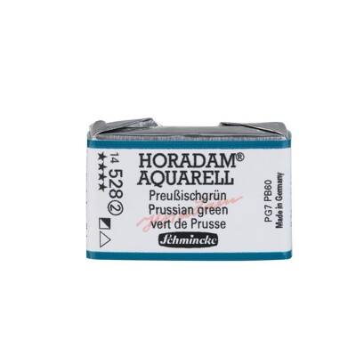Schmincke Horadam Aquarell Artist Watercolor Full Pan Series 2 528 Prussian Green