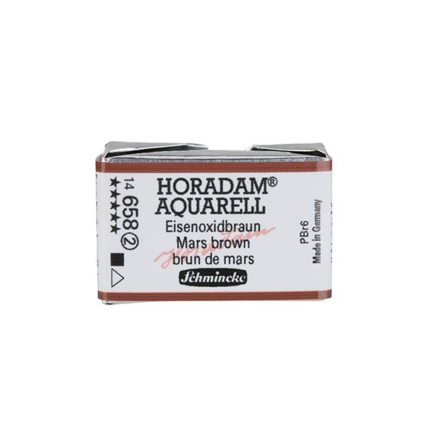 Schmincke Horadam Aquarell Artist Watercolor Full Pan Series 2 658 Mars Brown - 1