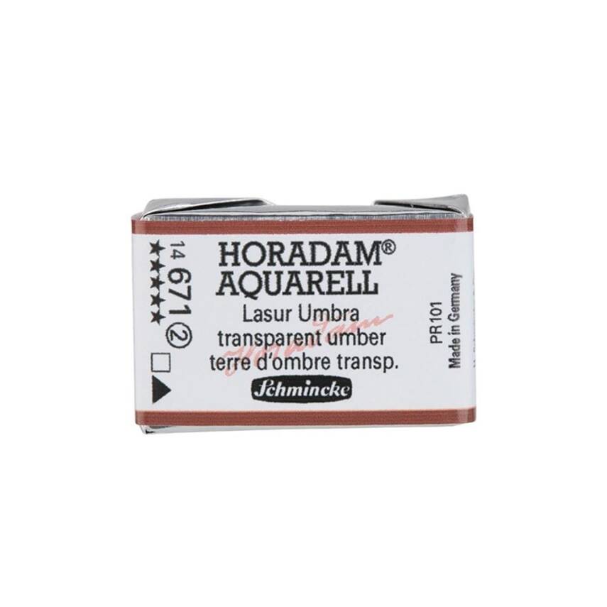 Schmincke Horadam Aquarell Artist Watercolor Full Pan Series 2 671 Transparent Umber - 1