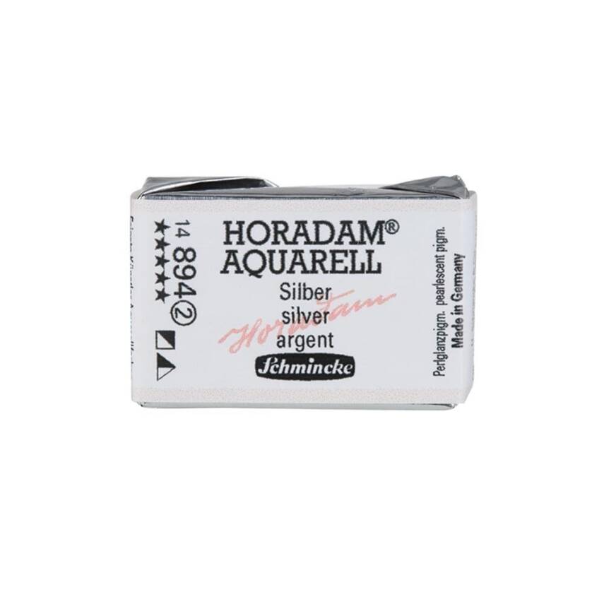 Schmincke Horadam Aquarell Artist Watercolor Full Pan Series 2 894 Silver - 1