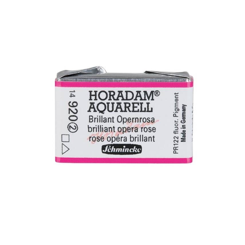 Schmincke Horadam Aquarell Artist Watercolor Full Pan Series 2 920 Brilliant Opera Rose - 1