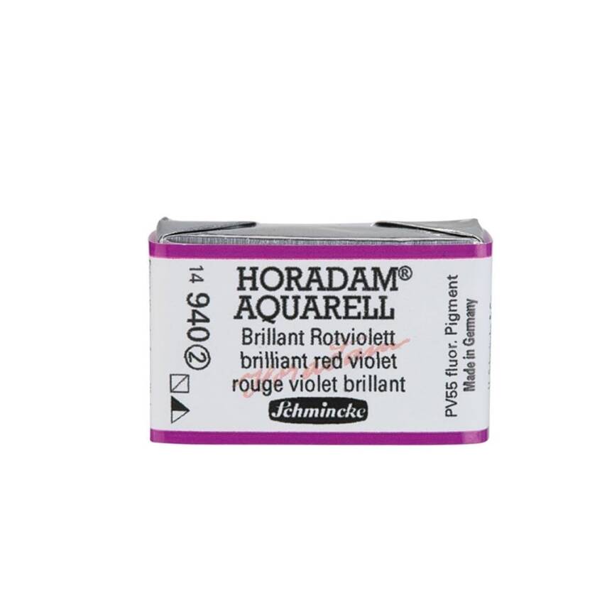 Schmincke Horadam Aquarell Artist Watercolor Full Pan Series 2 940 Brilliant Red Violet - 1