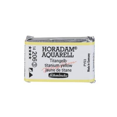Schmincke Horadam Aquarell Artist Watercolor Full Pan Series 3 206 Titanium Yellow