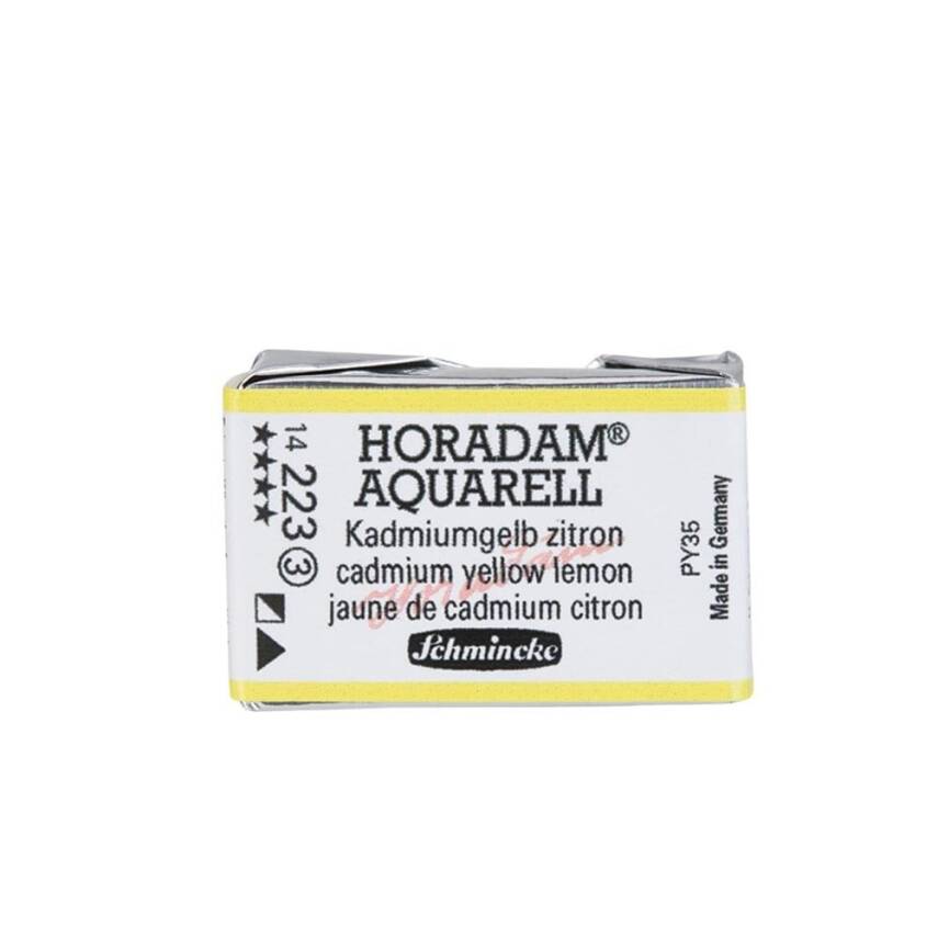 Schmincke Horadam Aquarell Artist Watercolor Full Pan Series 3 223 Cadmium Yellow Lemon - 1