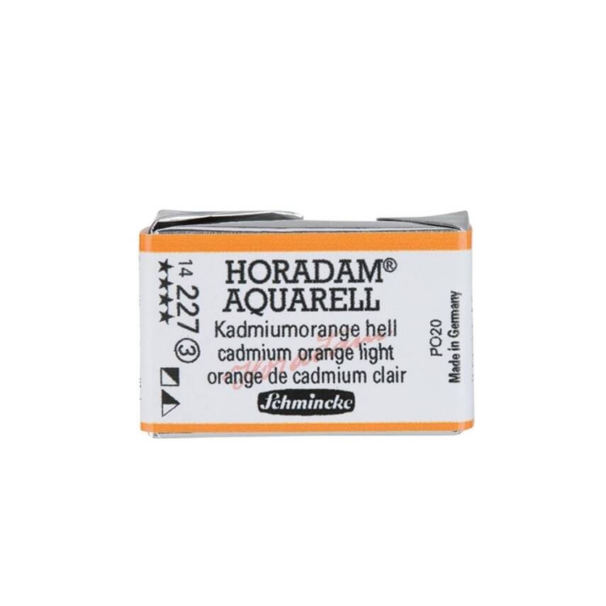 Schmincke Horadam Aquarell Artist Watercolor Full Pan Series 3 227 Cadmium Orange Light - 1