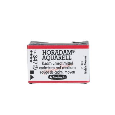 Schmincke Horadam Aquarell Artist Watercolor Full Pan Series 3 347 Cadmium Red Middle