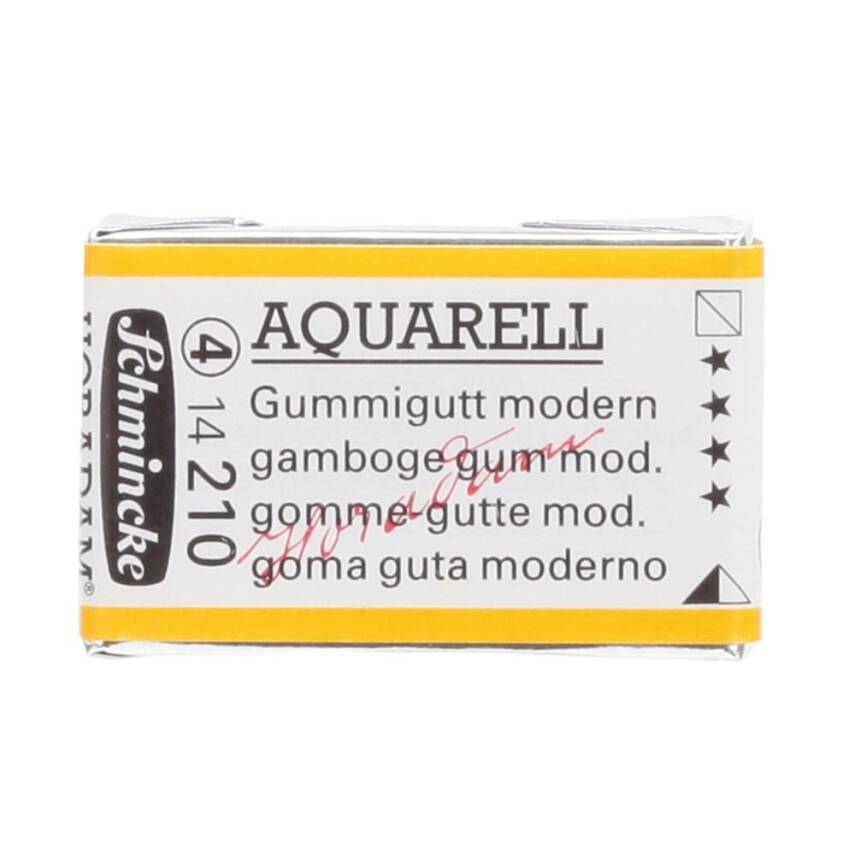 Schmincke Horadam Aquarell Artist Watercolor Full Pan Series 4 210 Gamboge Gum Modern - 1