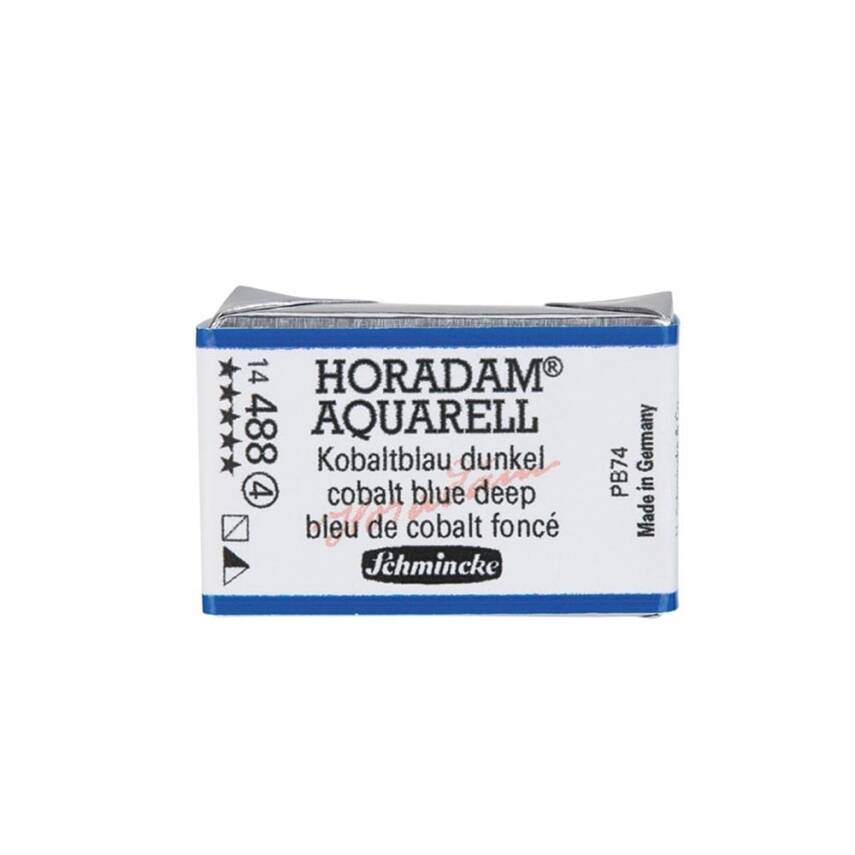 Schmincke Horadam Aquarell Artist Watercolor Full Pan Series 4 488 Cobalt Blue Deep - 1