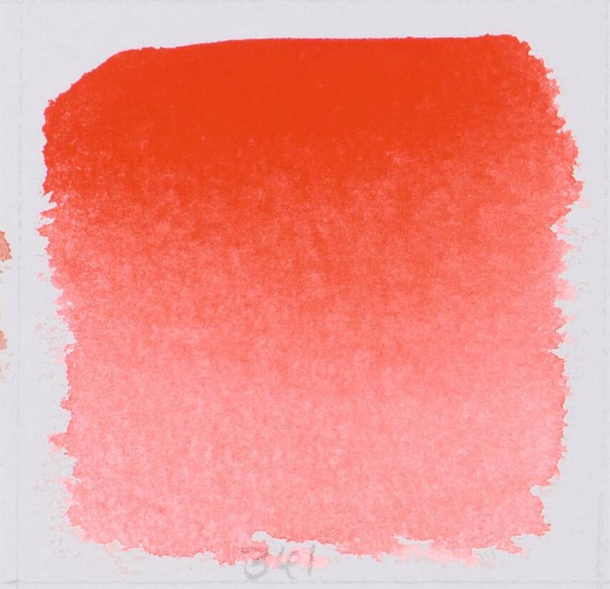Schmincke Horadam Aquarell Artist Watercolor Geranium Red 1/2 Tab. - 2