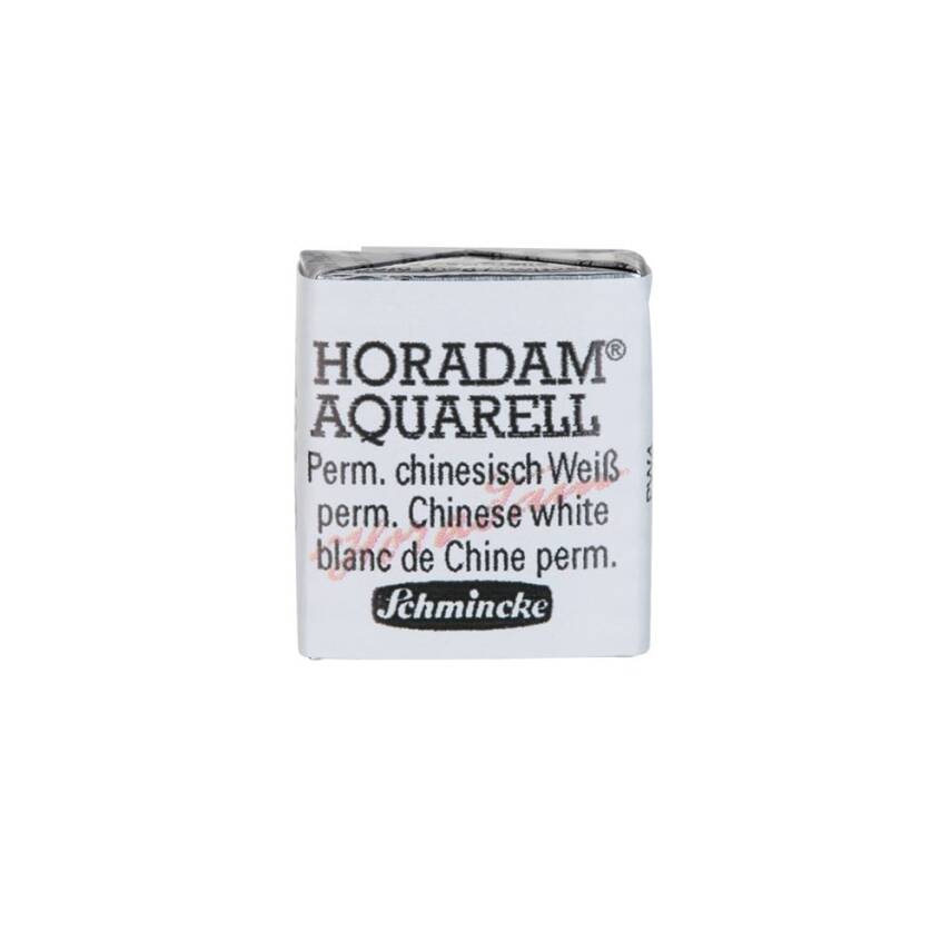 Schmincke Horadam Aquarell Artist Watercolor Half Pan Series 1 102 Permanent Chinese White - 1