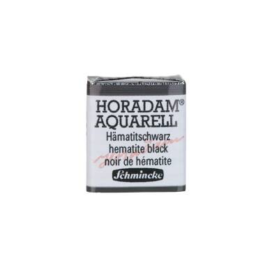 Schmincke Horadam Aquarell Artist Watercolor Hematite Black 1/2 Tab.