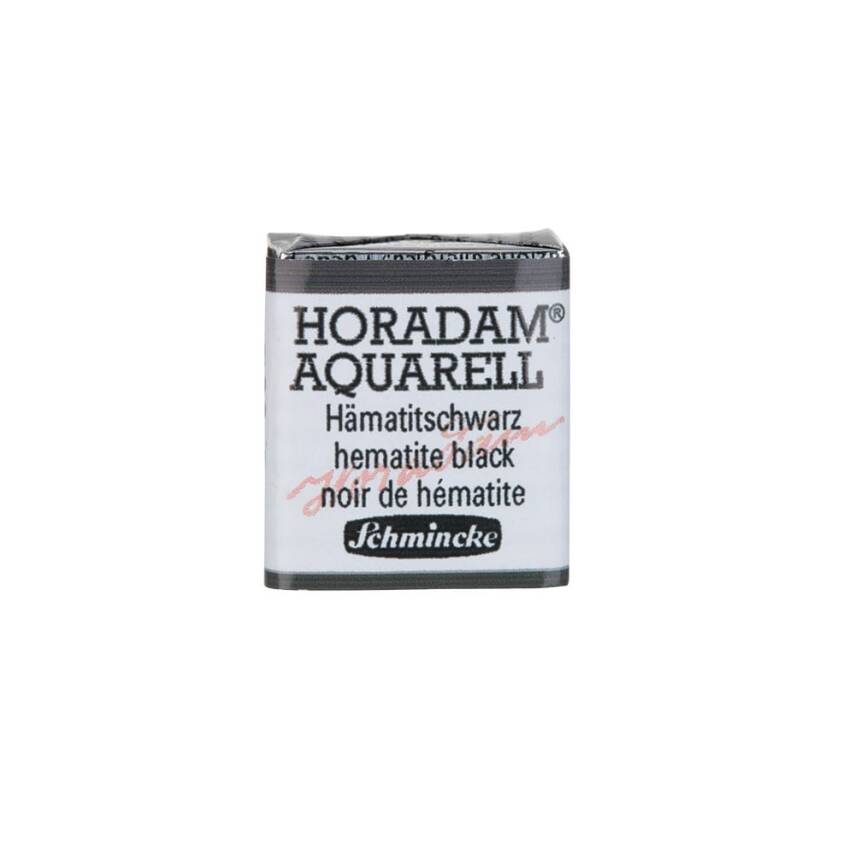 Schmincke Horadam Aquarell Artist Watercolor Hematite Black 1/2 Tab. - 1