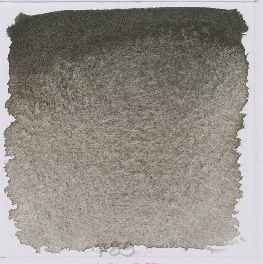 Schmincke Horadam Aquarell Artist Watercolor Hematite Black 1/2 Tab. - 2