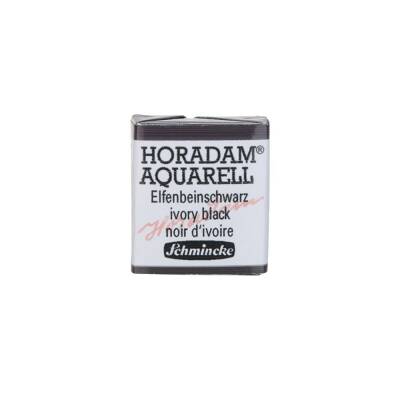Schmincke Horadam Aquarell Artist Watercolor Ivory Black 1/2 Tab.