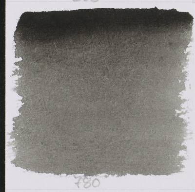 Schmincke Horadam Aquarell Artist Watercolor Ivory Black 1/2 Tab.