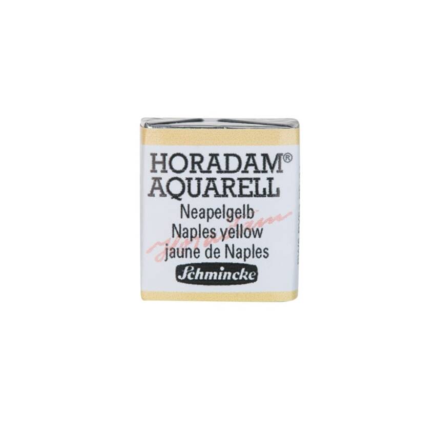 Schmincke Horadam Aquarell Artist Watercolor Naples Yellow 1/2 Tab. - 1