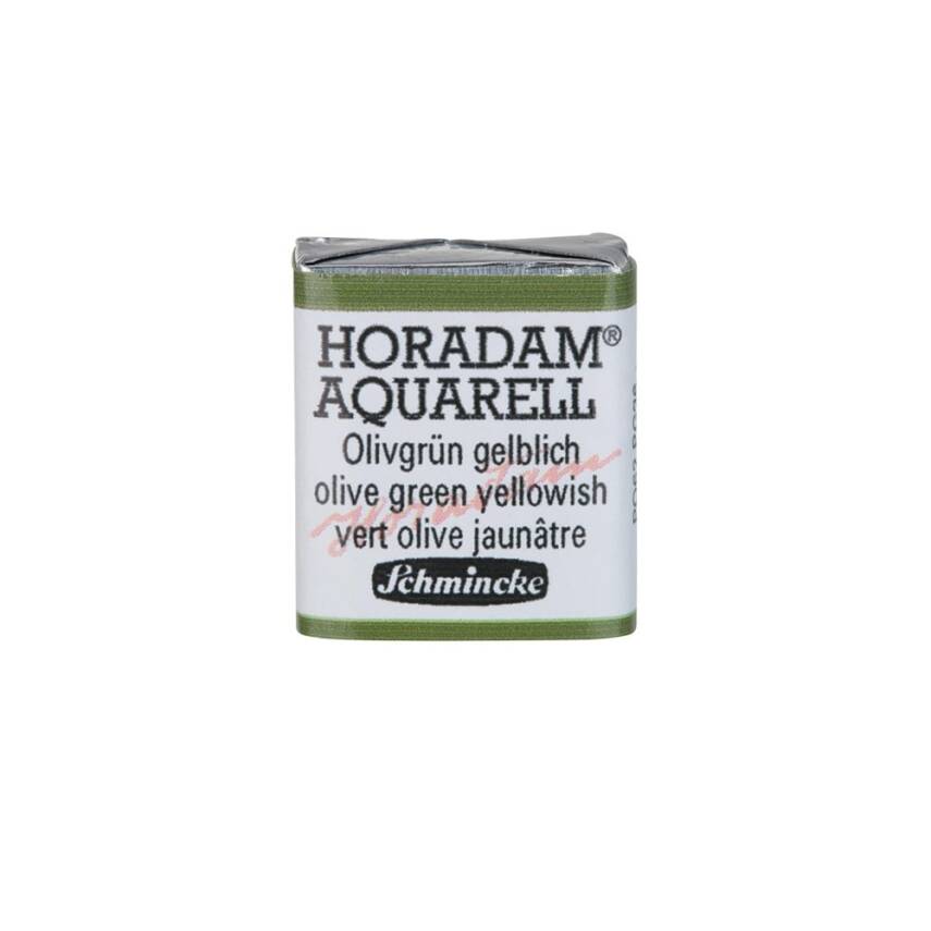 Schmincke Horadam Aquarell Artist Watercolor Olive Green Yellowish 1/2 Tab. - 1