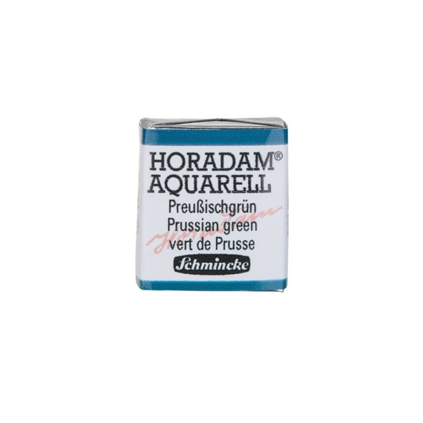 Schmincke Horadam Aquarell Artist Watercolor Prussian Green 1/2 Tab. - 1