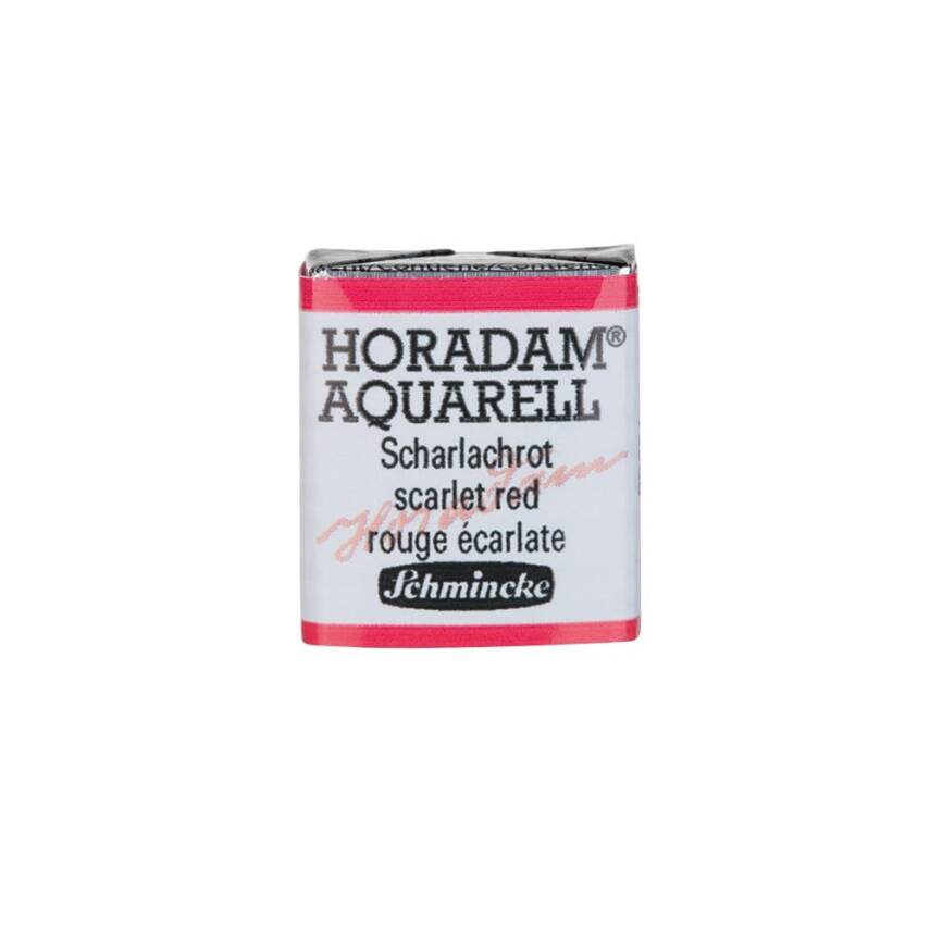 Schmincke Horadam Aquarell Artist Watercolor Scarlet Red 1/2 Tab. - 1