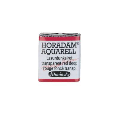 Schmincke Horadam Aquarell Artist Watercolor Transparent Red Deep 1/2 Tab.