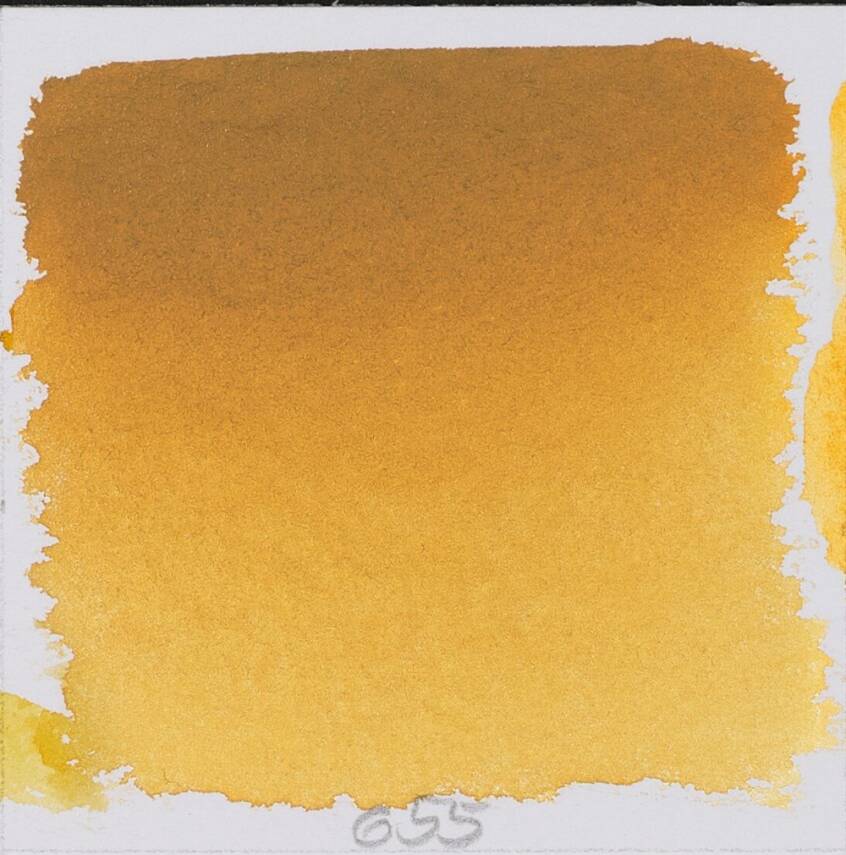 Schmincke Horadam Aquarell Artist Watercolor Yellow Ocher 1/2 Tab. - 2