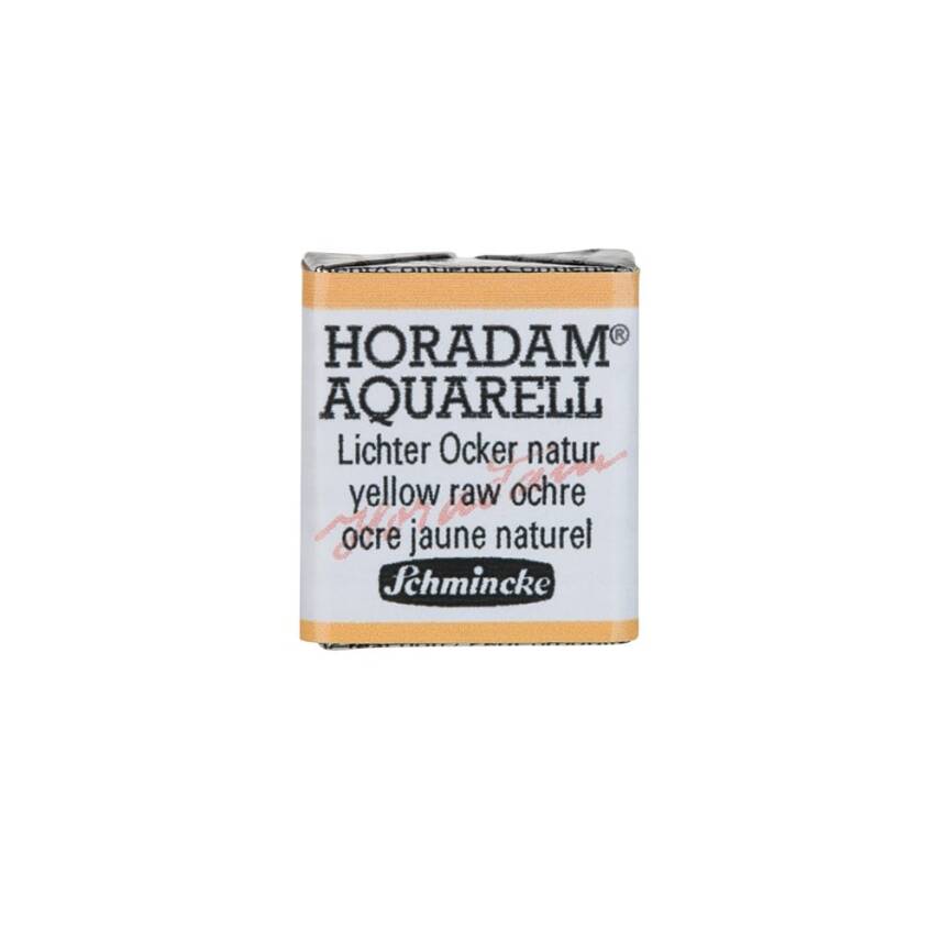 Schmincke Horadam Aquarell Artist Watercolor Yellow Raw Ocher 1/2 Tab. - 1