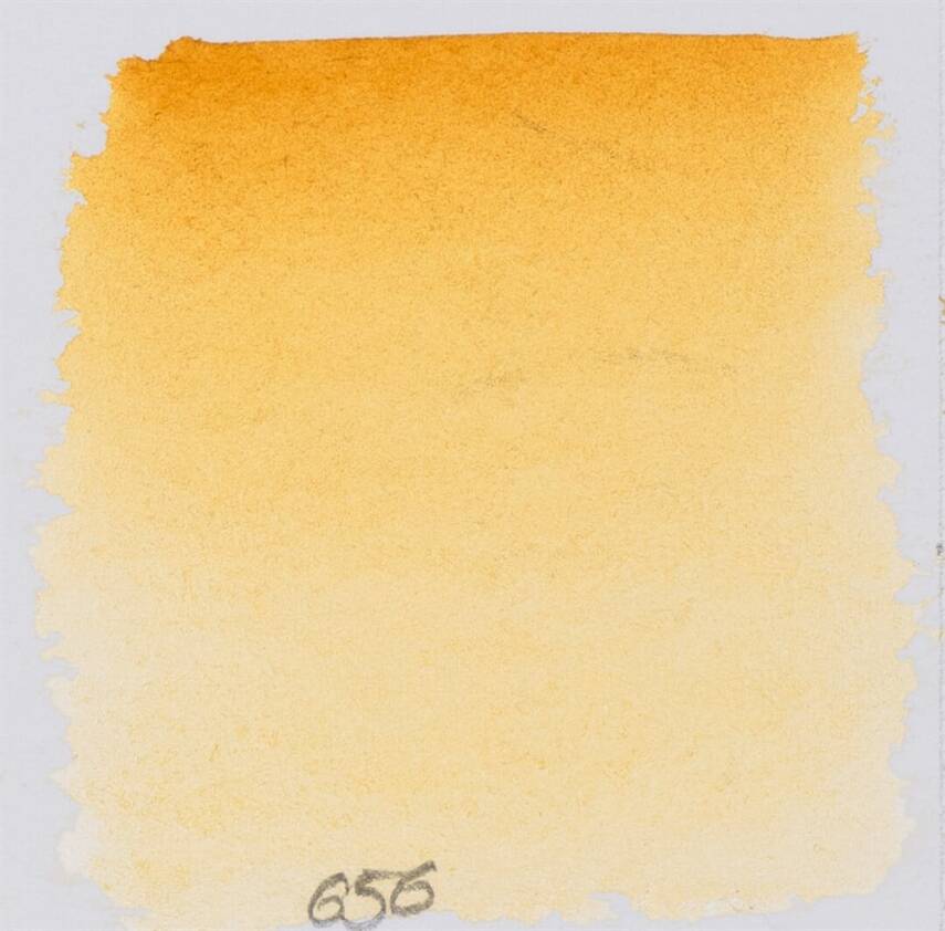 Schmincke Horadam Aquarell Artist Watercolor Yellow Raw Ocher 1/2 Tab. - 2