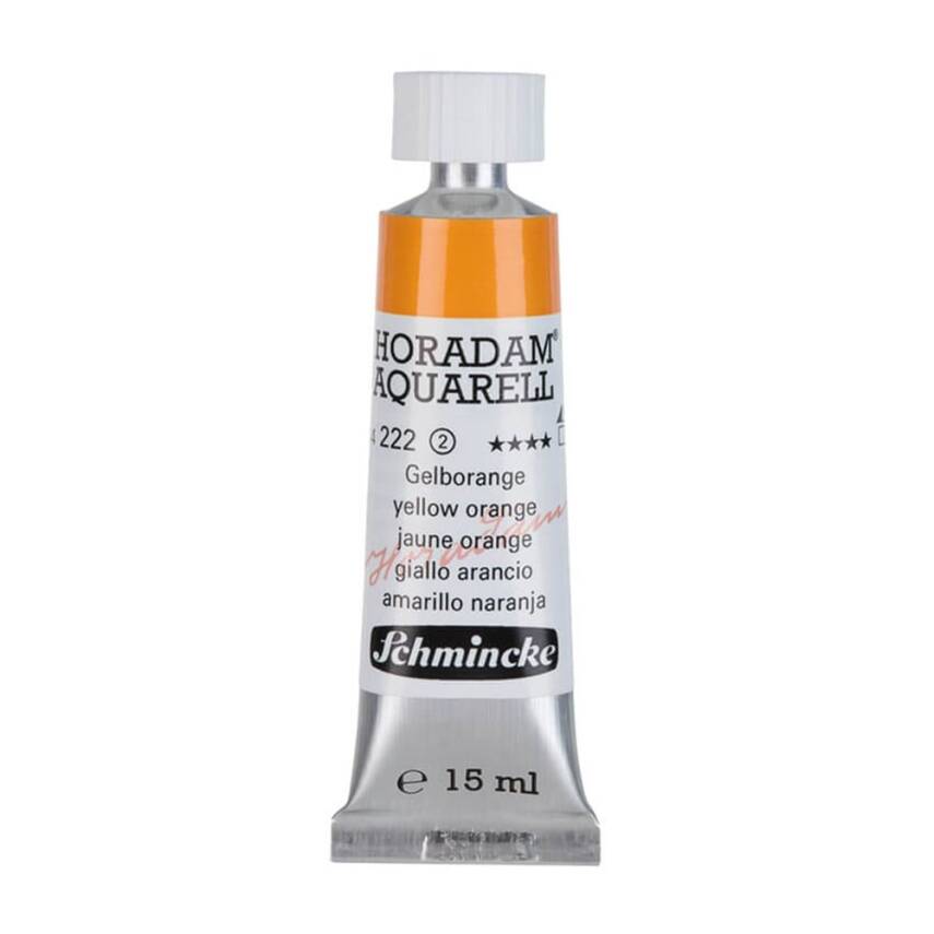 Schmincke Horadam Aquarell Artist Watercolour 15 ml Tube Series 2 222 Yellow Orange - 1