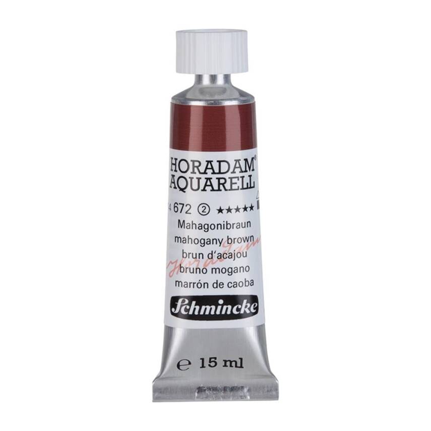 Schmincke Horadam Aquarell Artist Watercolour 15 ml Tube Series 2 672 Mahogany Brown - 1