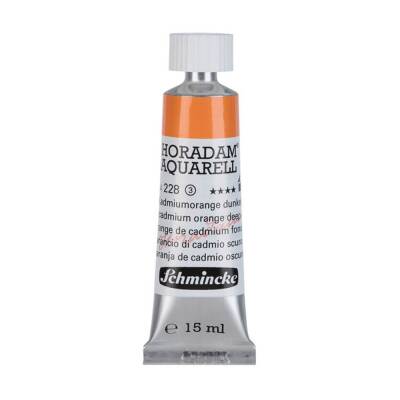 Schmincke Horadam Aquarell Artist Watercolour 15 ml Tube Series 3 228 Cadmium Orange Deep