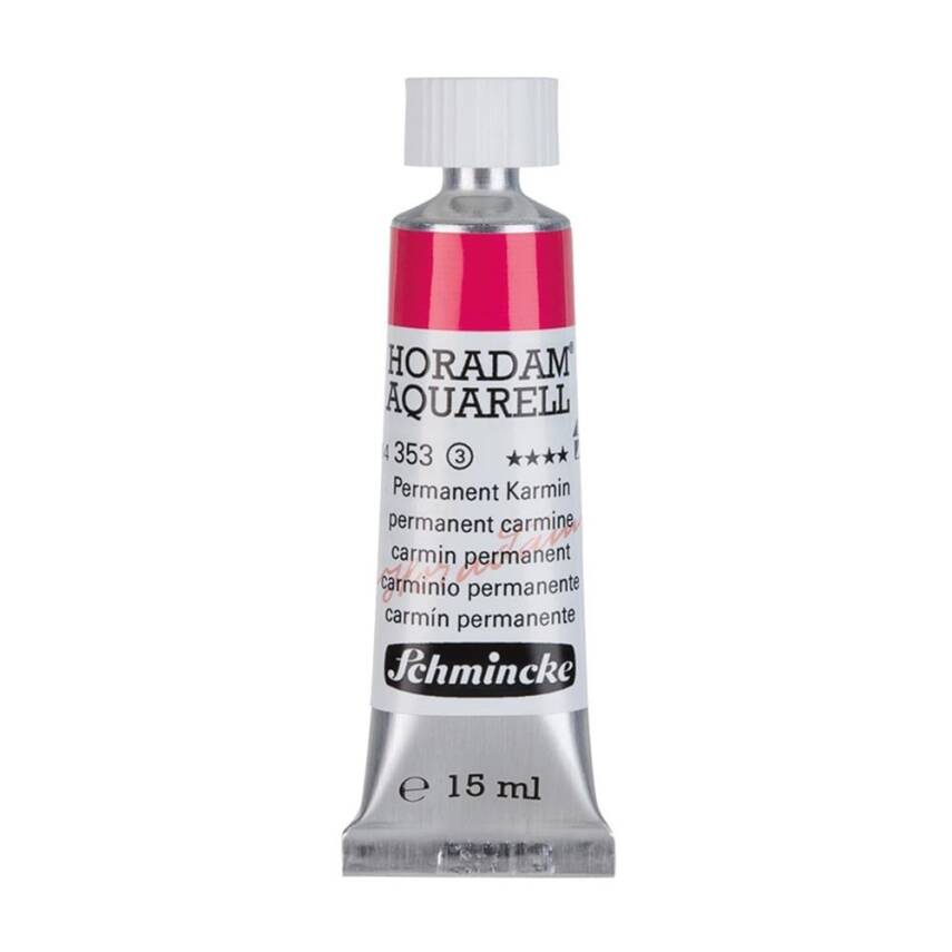 Schmincke Horadam Aquarell Artist Watercolour 15 ml Tube Series 3 353 Permanent Carmine - 1