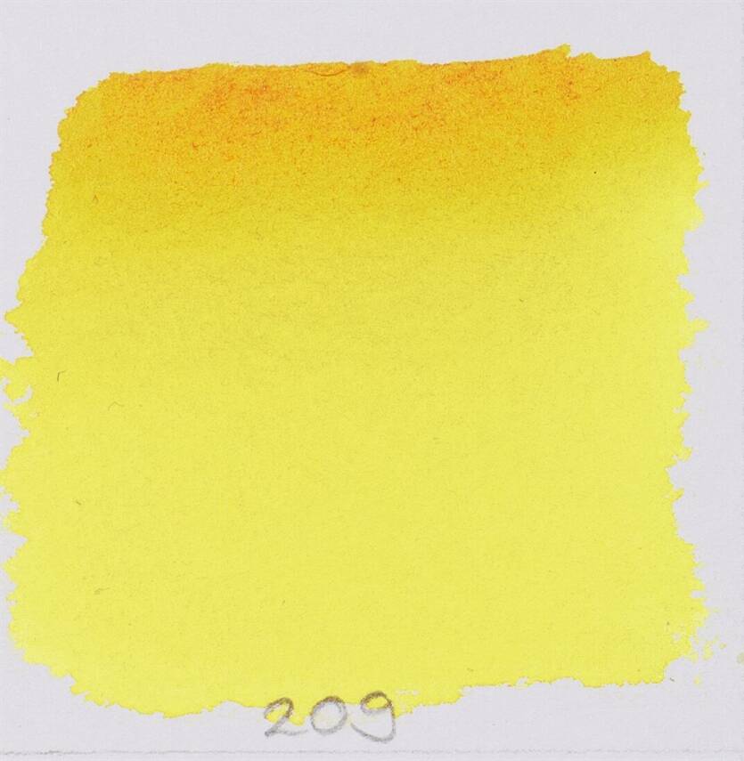 Schmincke Horadam Aquarell Artist Watercolour Half Pan Series 2 209 Translucent Yellow - 2
