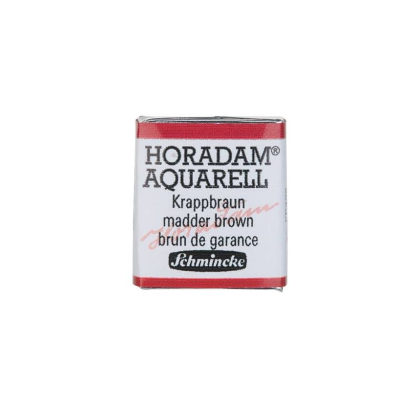 Schmincke Horadam Aquarell Artist Watercolour Half Pan Series 2 670 Madder Brown - 1