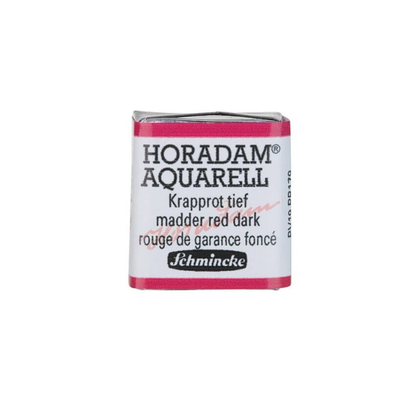Schmincke Horadam Aquarell Artist Watercolour Half Pan Series 3 354 Madder Red Dark - 1