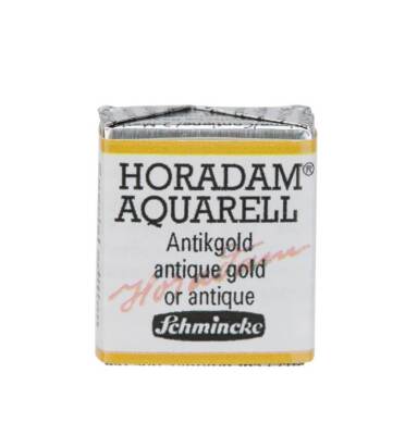 Schmincke Horadam Aquarell Gilding Watercolour Half Pan 898 Antique Gold