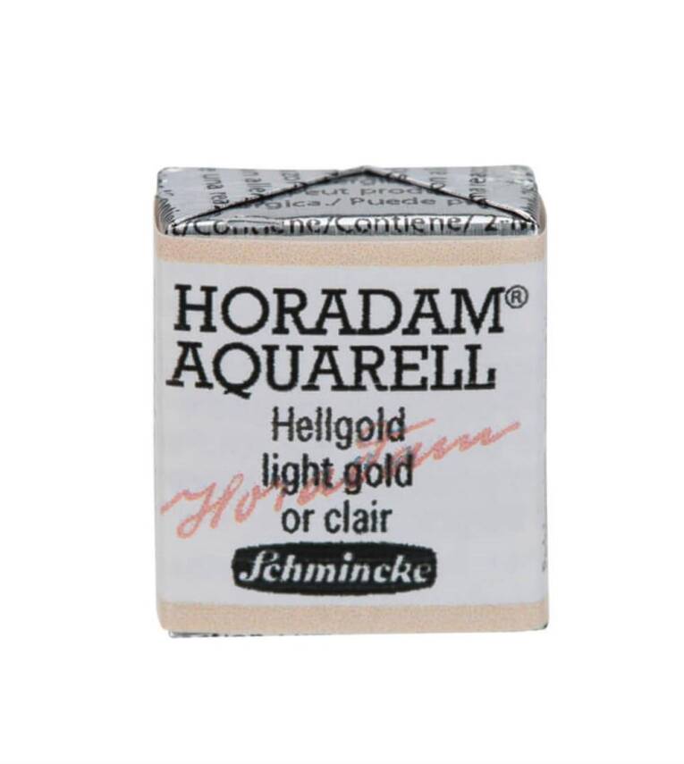 Schmincke Horadam Aquarell Gilding Watercolour Half Pan 899 Light Gold - 1