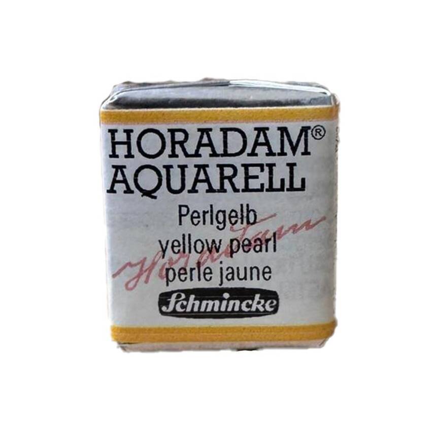 Schmincke Horadam Aquarell Gilding Watercolour Half Pan 995 Yellow Pearl - 1